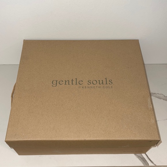 SALE ✨ Kenneth Cole Charli Suede Cross Elastic Espadrille Wedge Heels Blush Pink - Picture 2 of 13